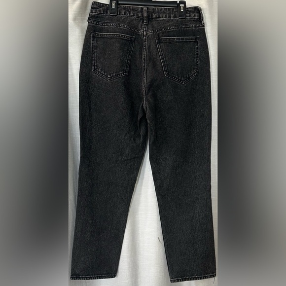Pacsun Women's Pac Sun Sz 27 High Rise Black Wash Denim Straight Leg Mom Jeans - Picture 5 of 13